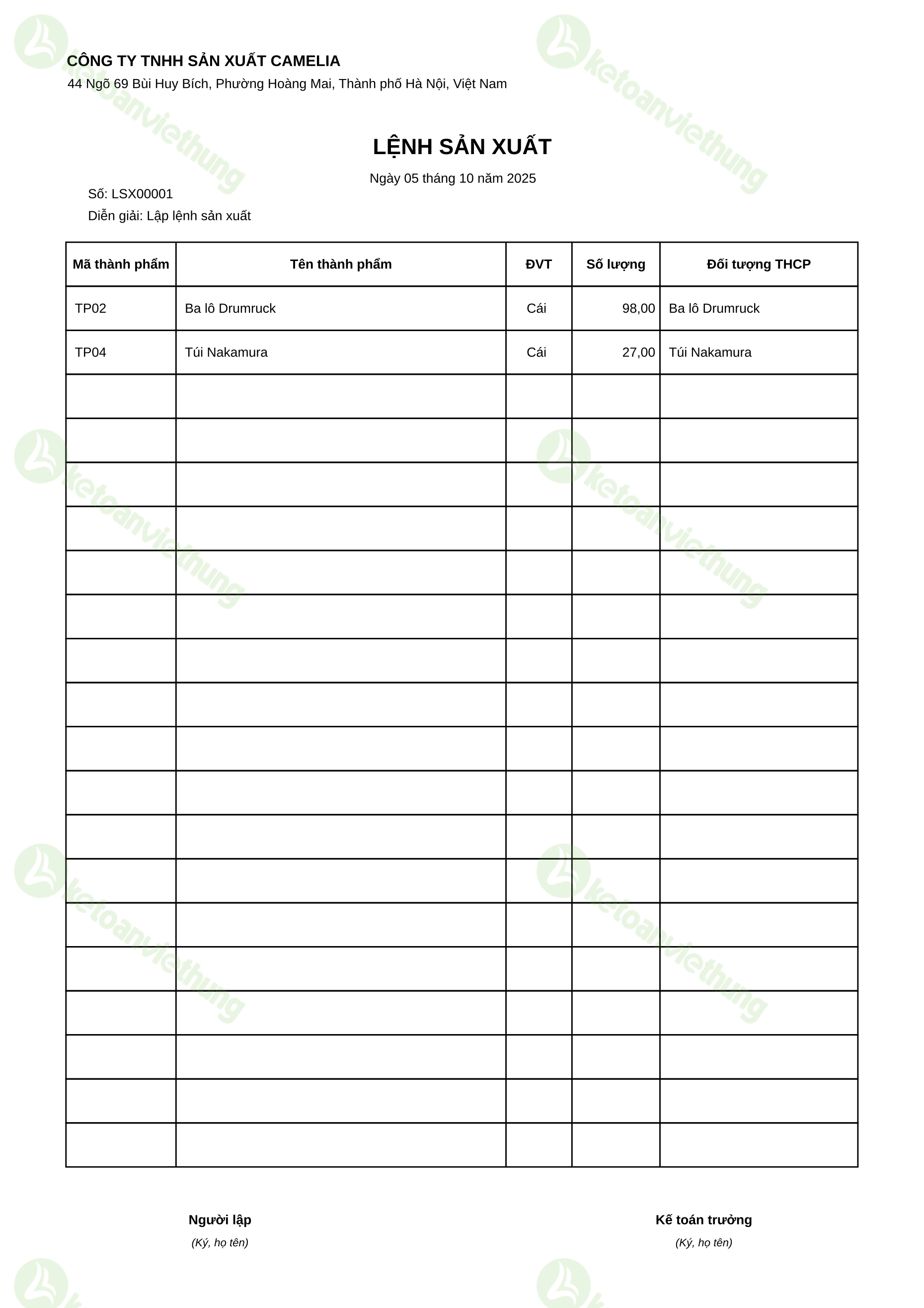 T9_LSX00001_Lệnh sản xuất
