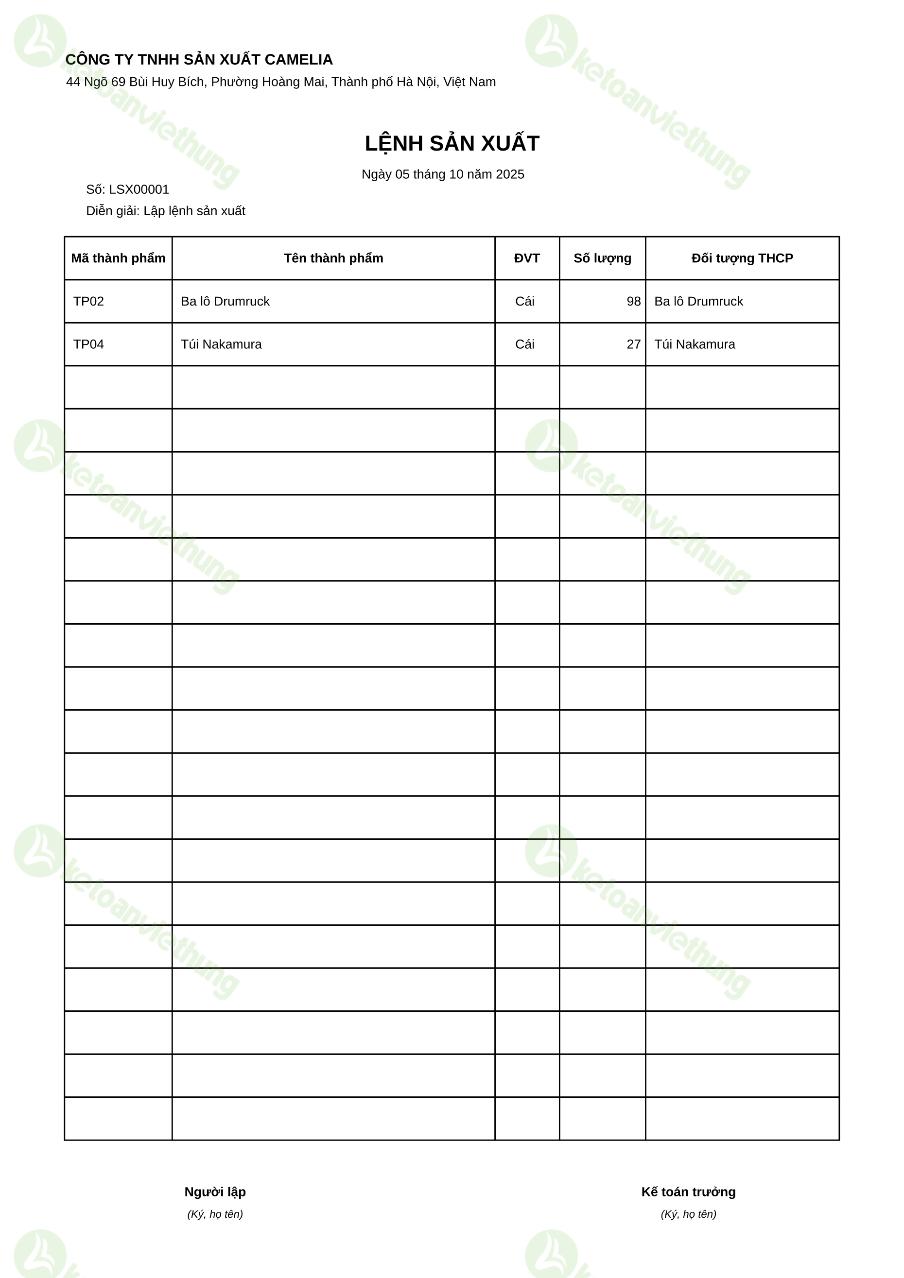 T9_LSX00001_Lệnh sản xuất