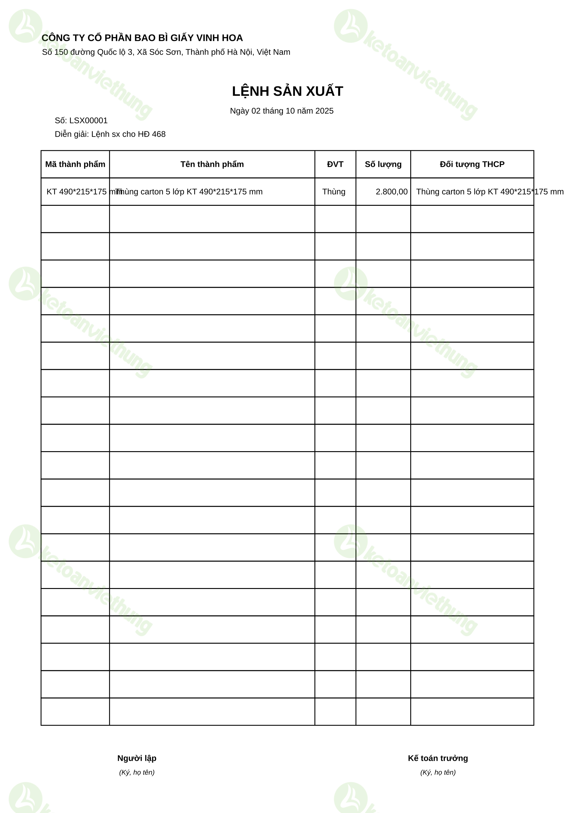T7_LSX00001_Lệnh sản xuất