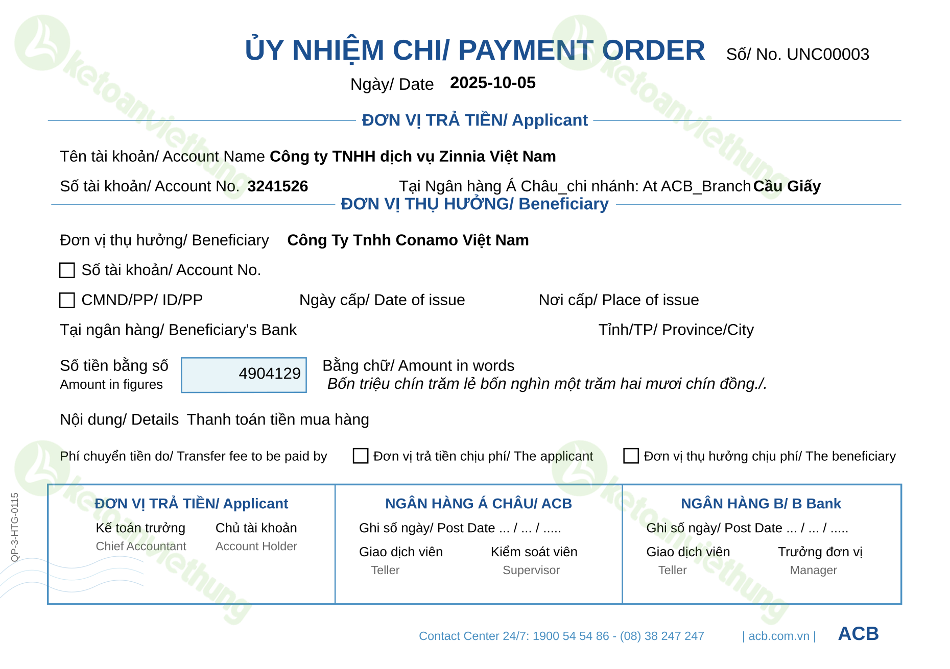 T26_UNC00003_Ủy nhiệm chi_ACB