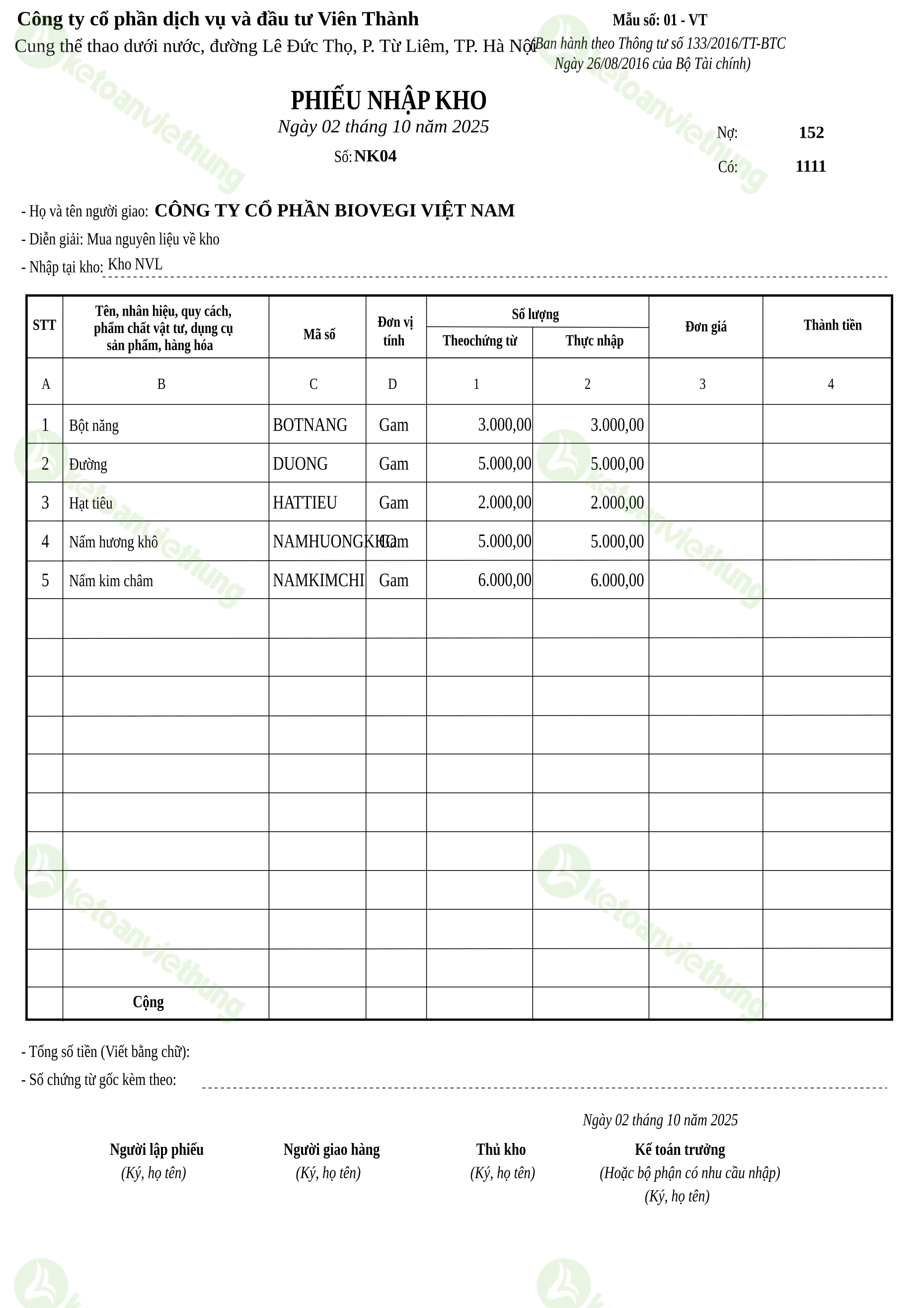T21_NK04_Phiếu nhập kho TT133