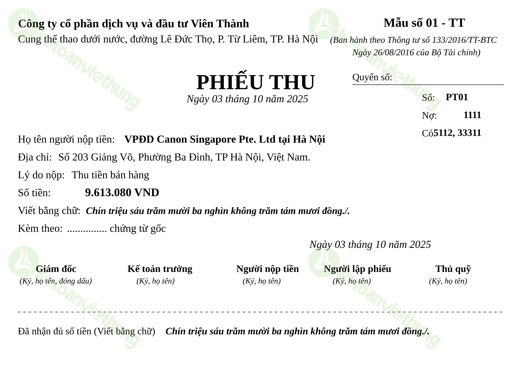 T28_PT01_Phiếu thu TT133