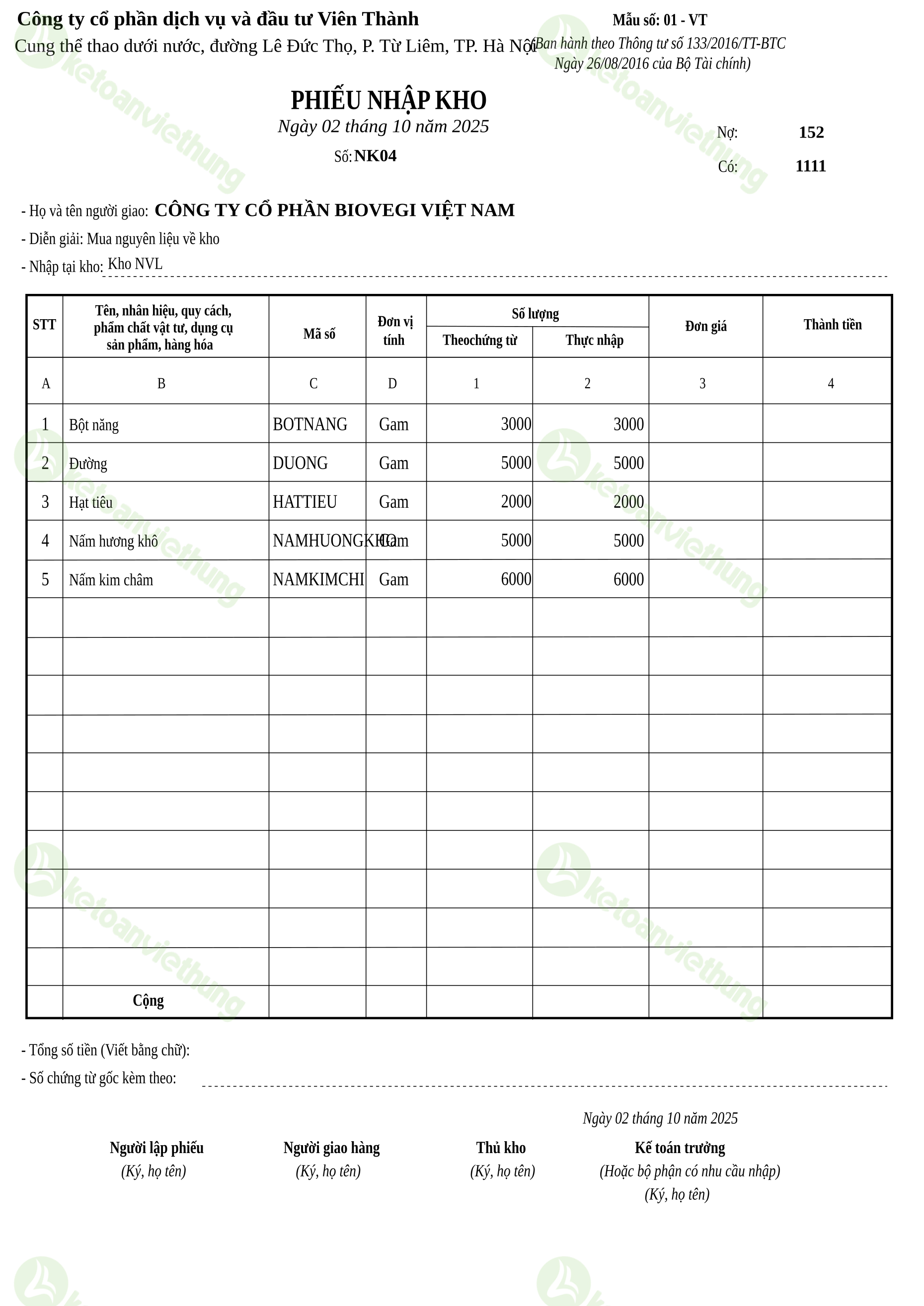 T21_NK04_Phiếu nhập kho TT133