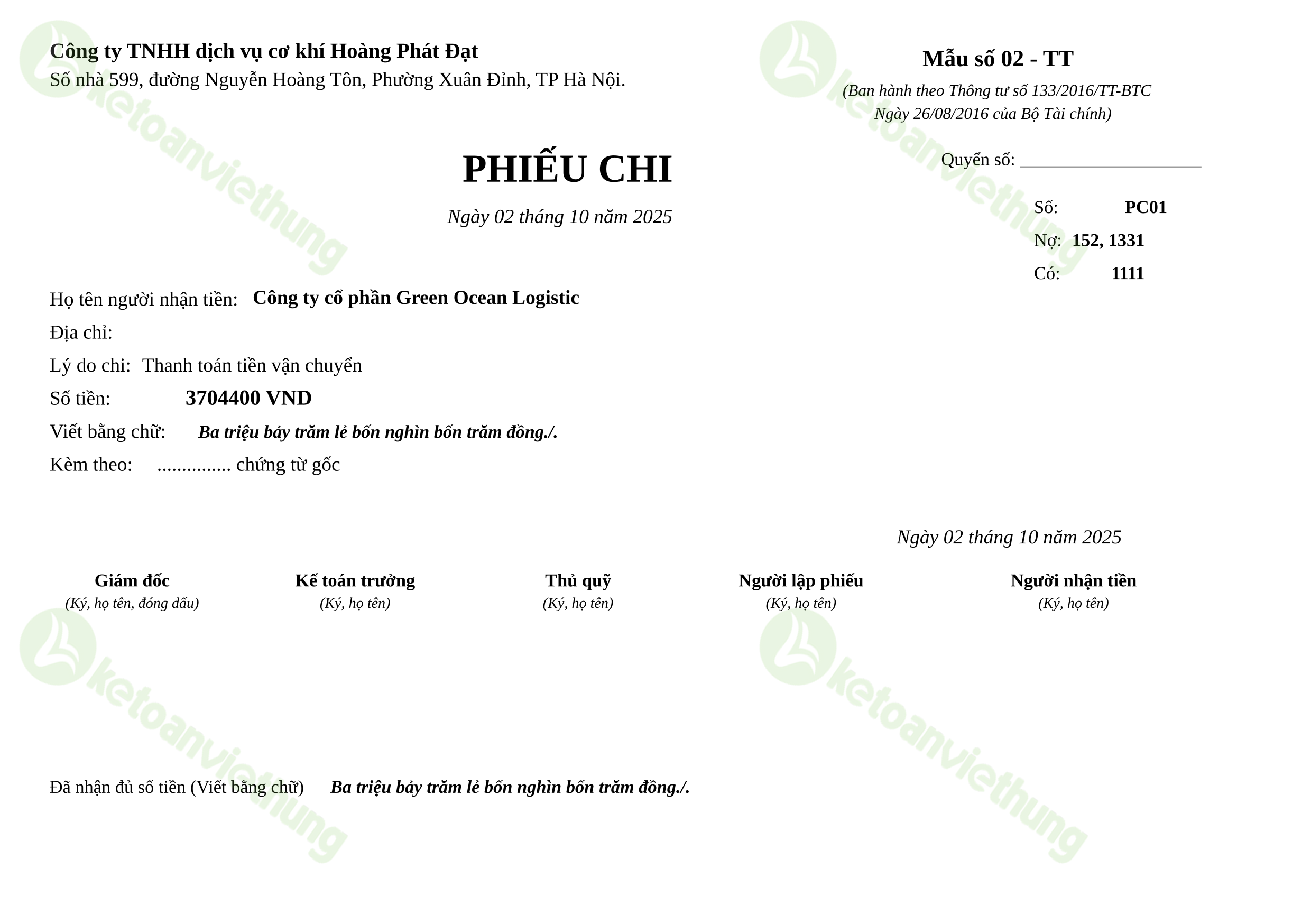 T4_PC01_Phiếu chi TT133