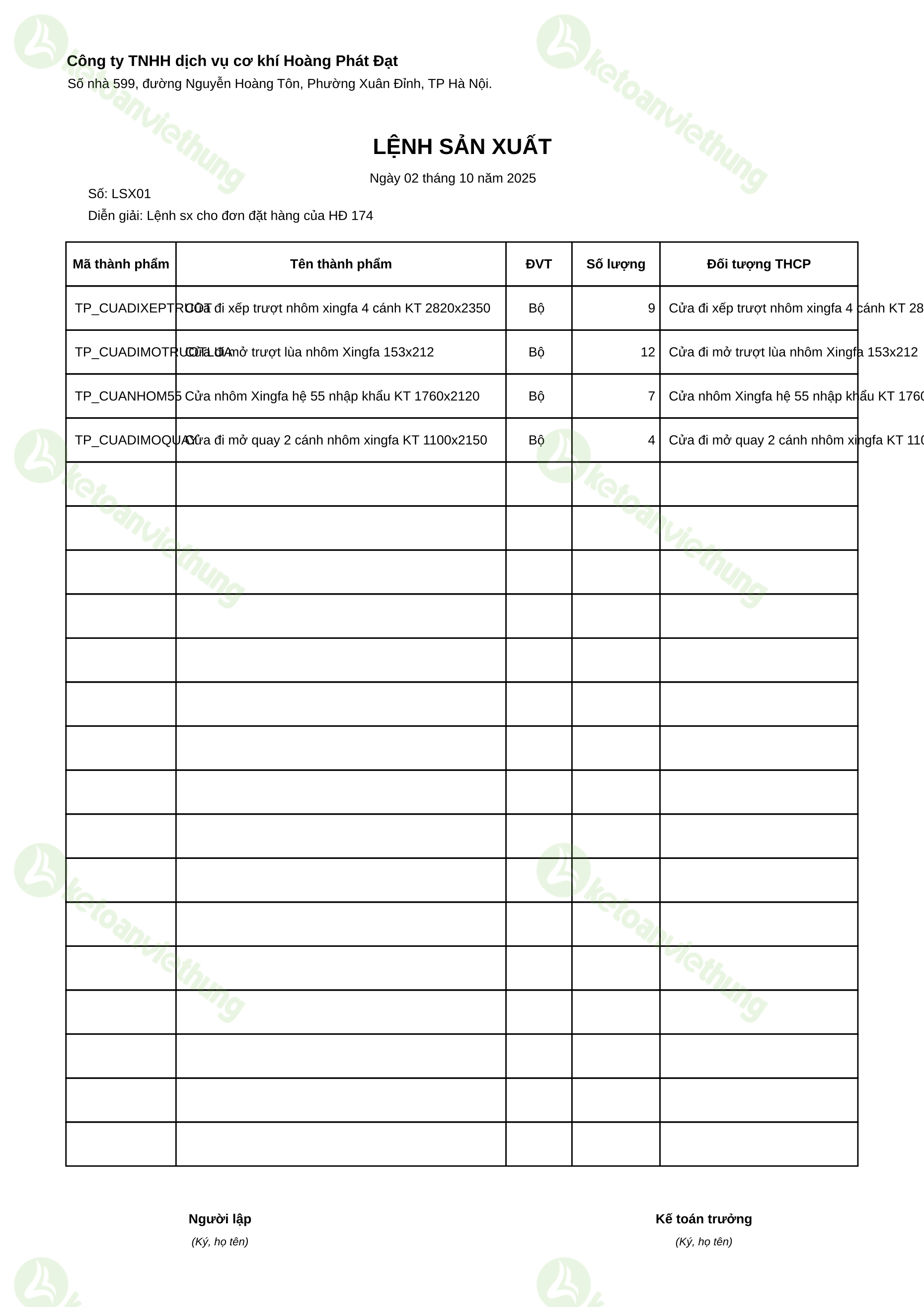T6_LSX01_Lệnh sản xuất
