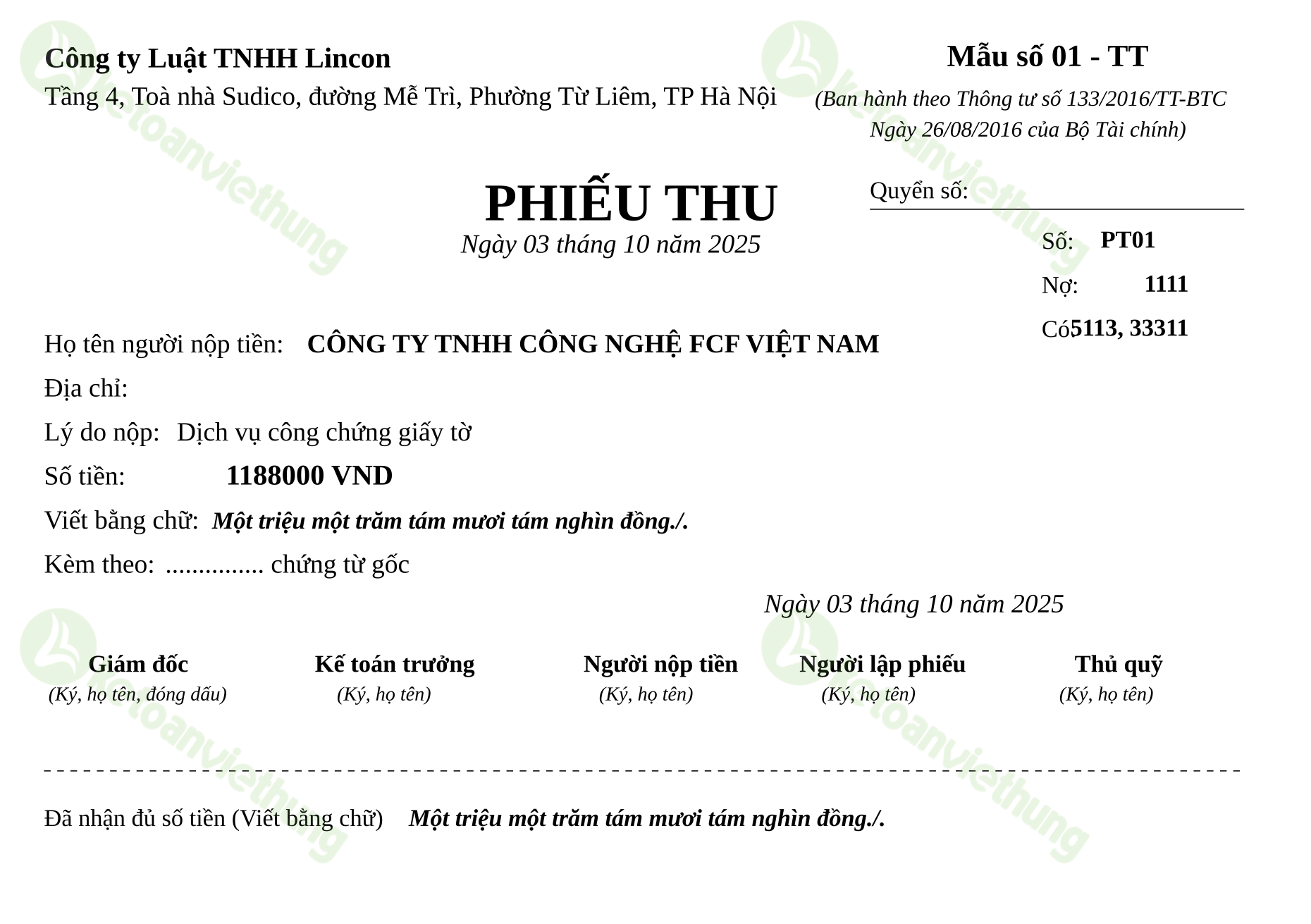T3_PT01_Phiếu thu TT133