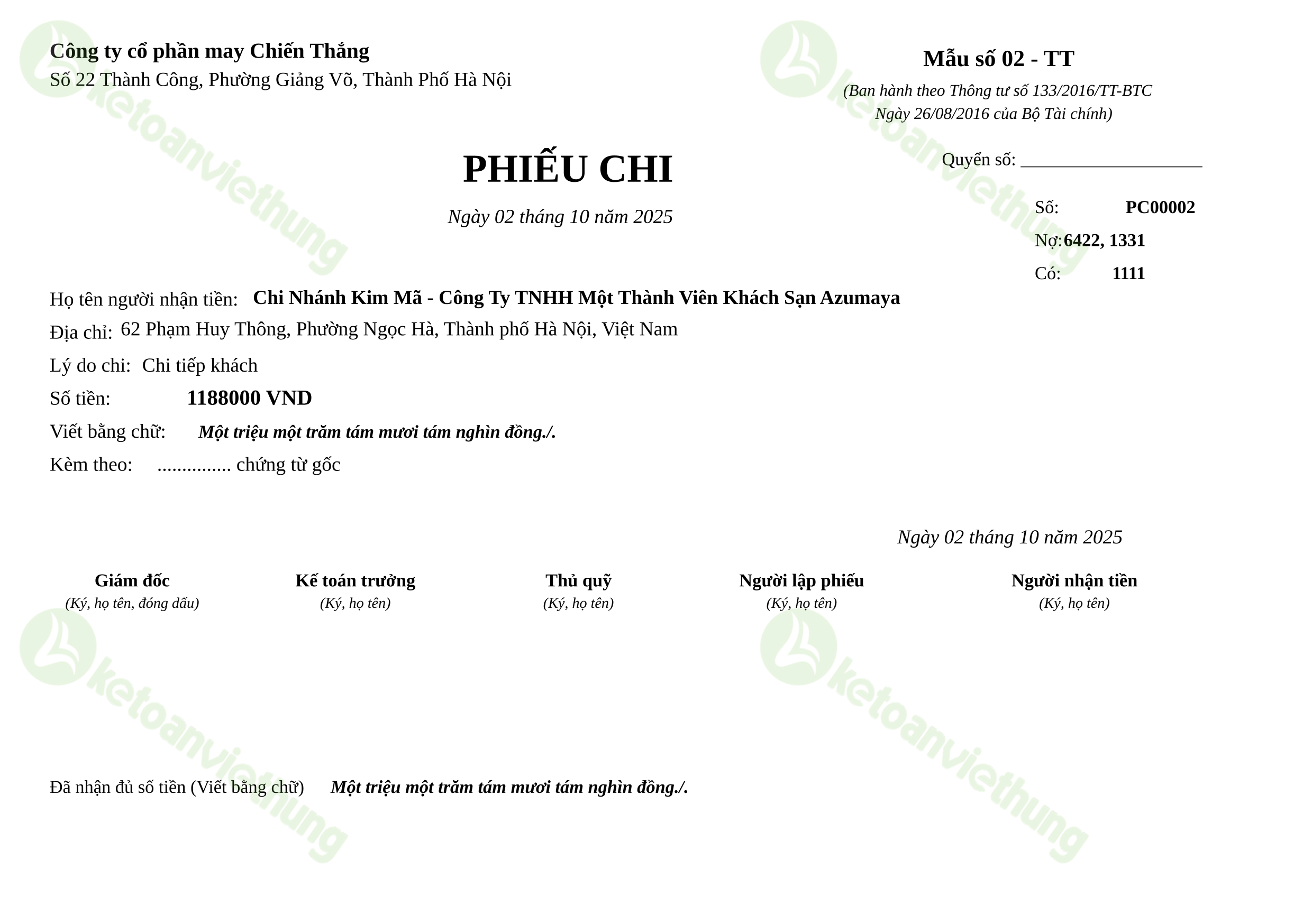 T9_PC00002_Phiếu chi TT133