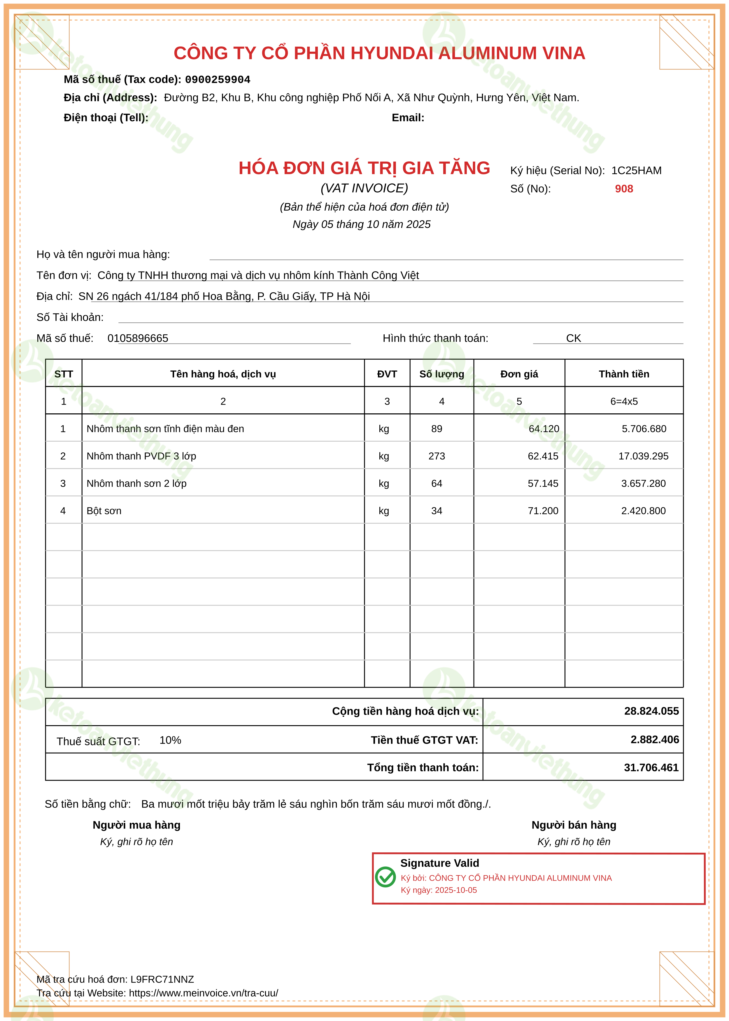 T5_908_Hóa đơn mua hàng