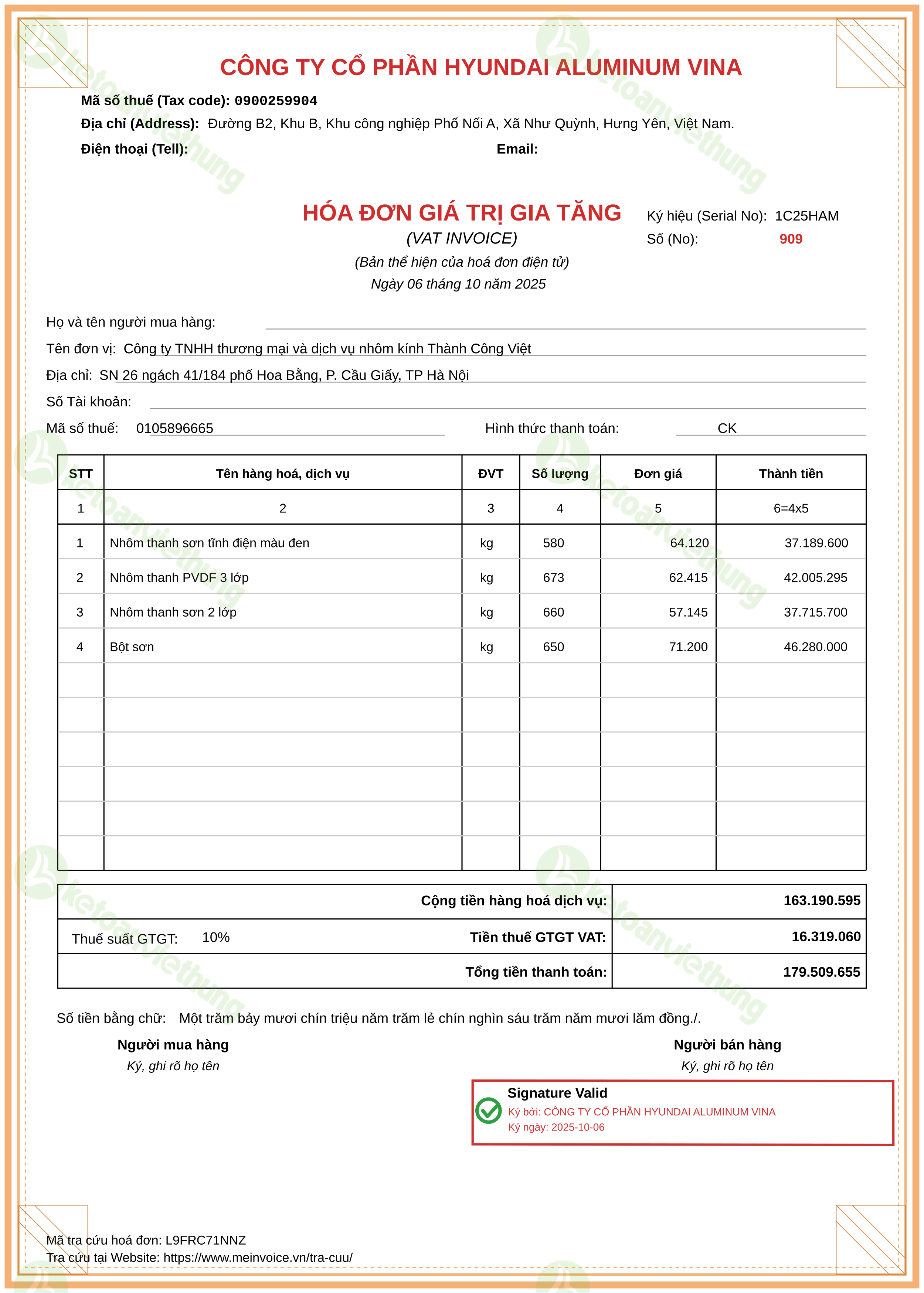 T6_909_Hóa đơn mua hàng