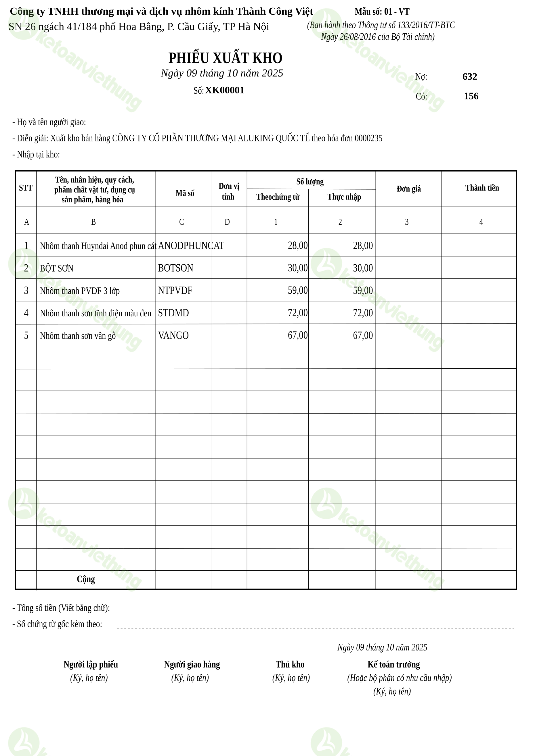 T12_XK00001_Phiếu xuất kho TT133