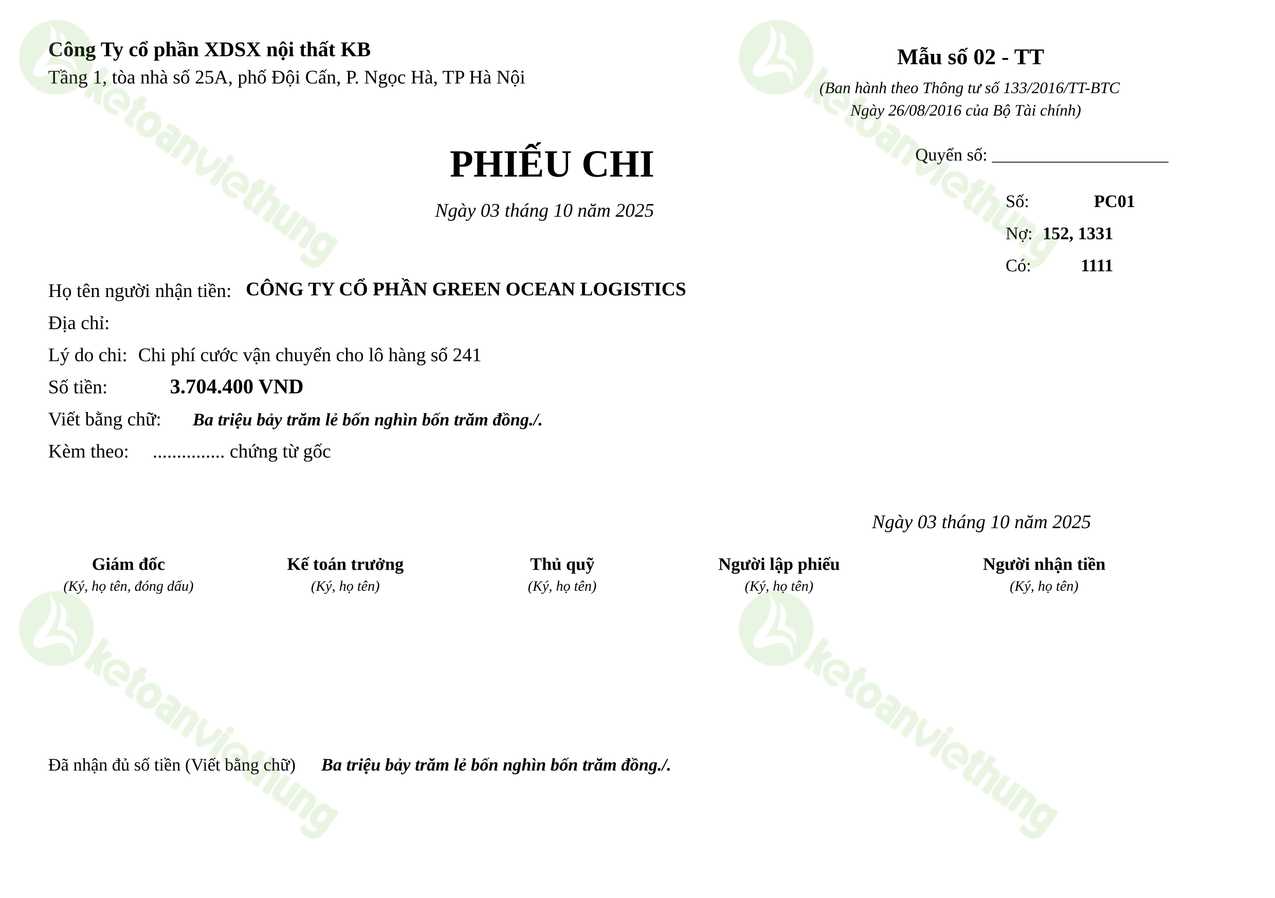T4_PC01_Phiếu chi TT133