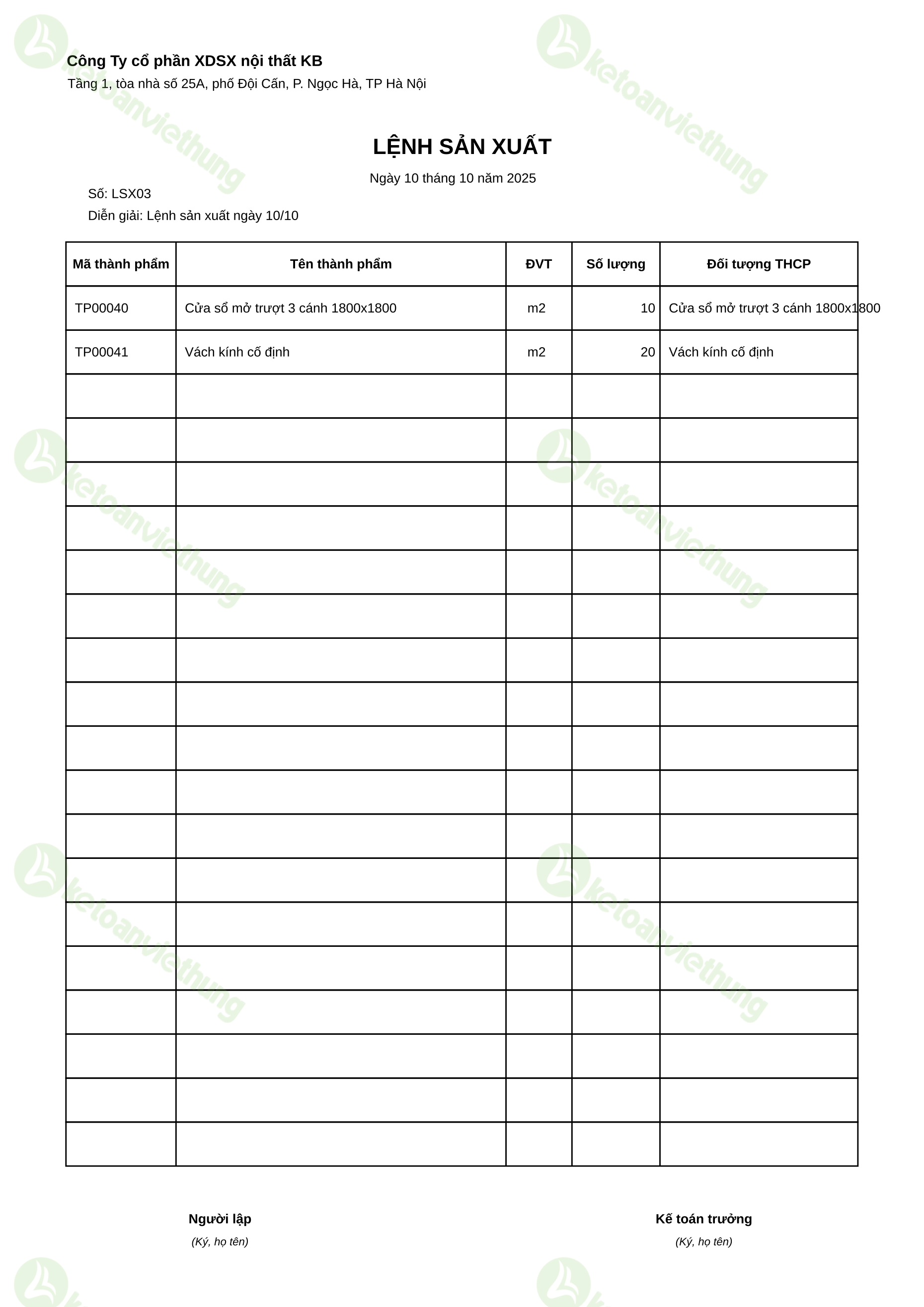 T21_LSX03_Lệnh sản xuất