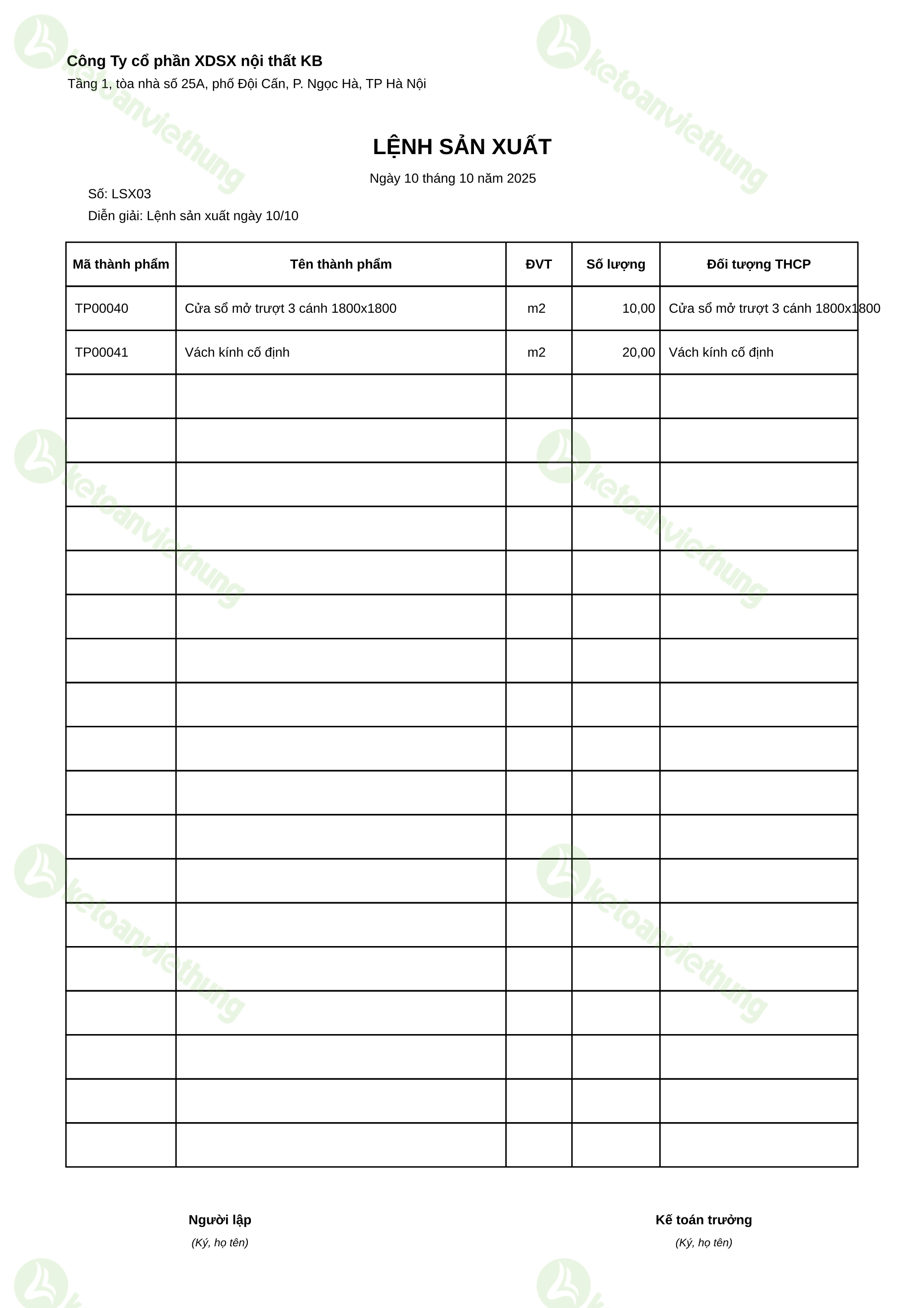 T21_LSX03_Lệnh sản xuất
