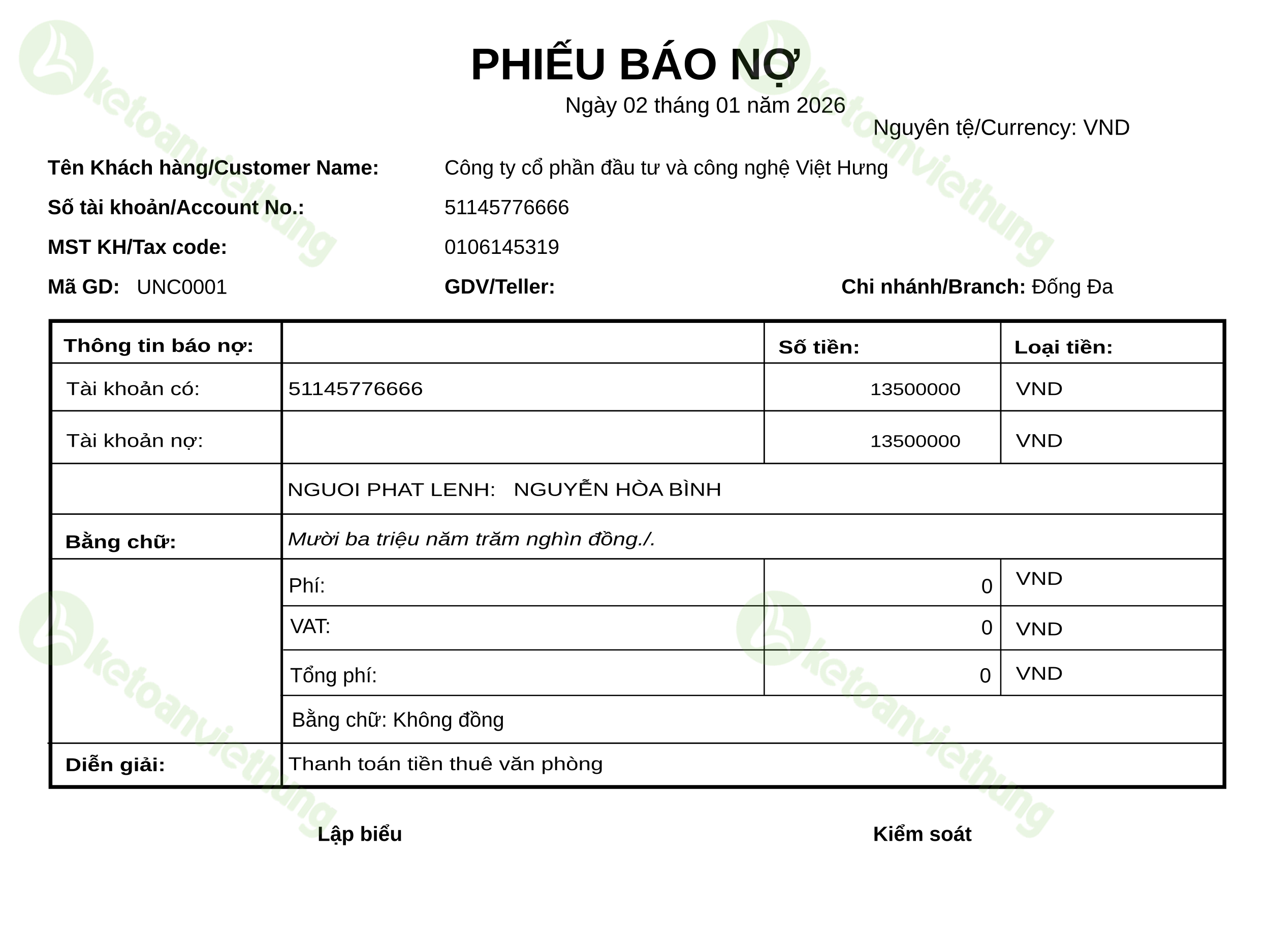 T2_UNC0001_Ủy nhiệm chi