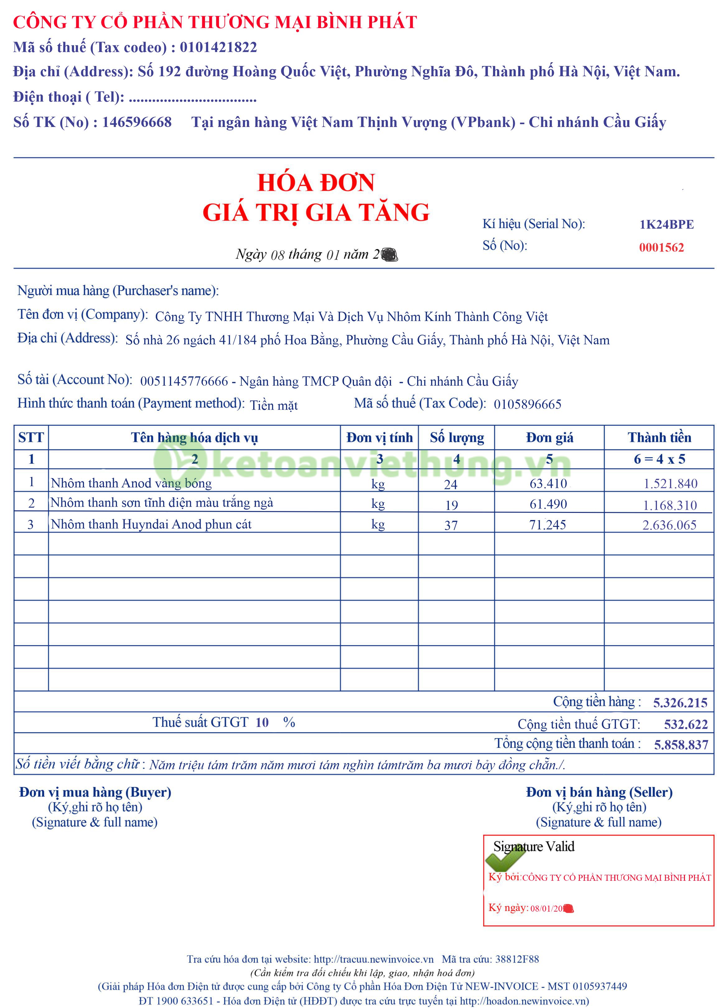 T36-P4 - Hóa đơn mua hàng hóa 1562